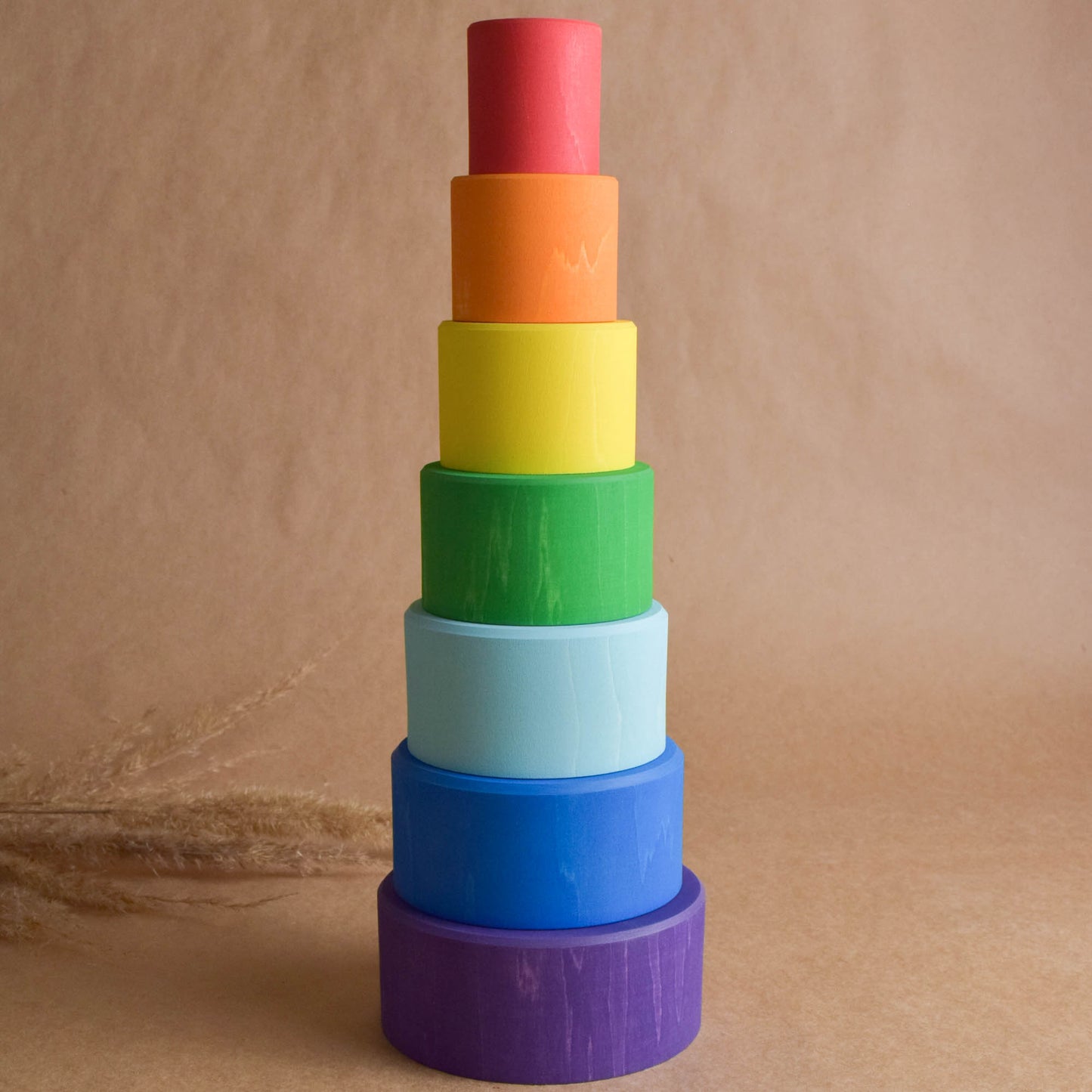 Wooden Nesting Bowls Rainbow