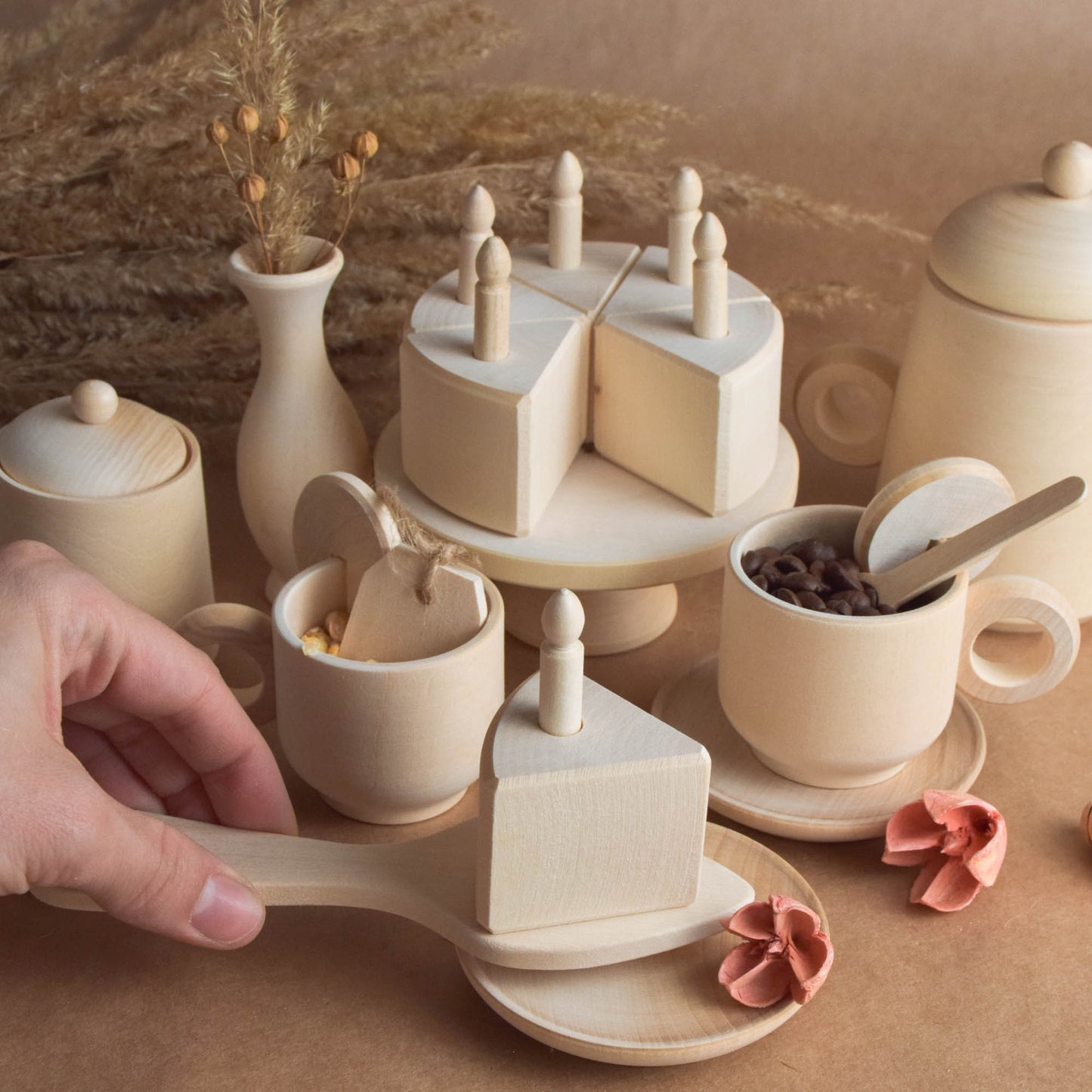 Wooden Tea Set for Kids