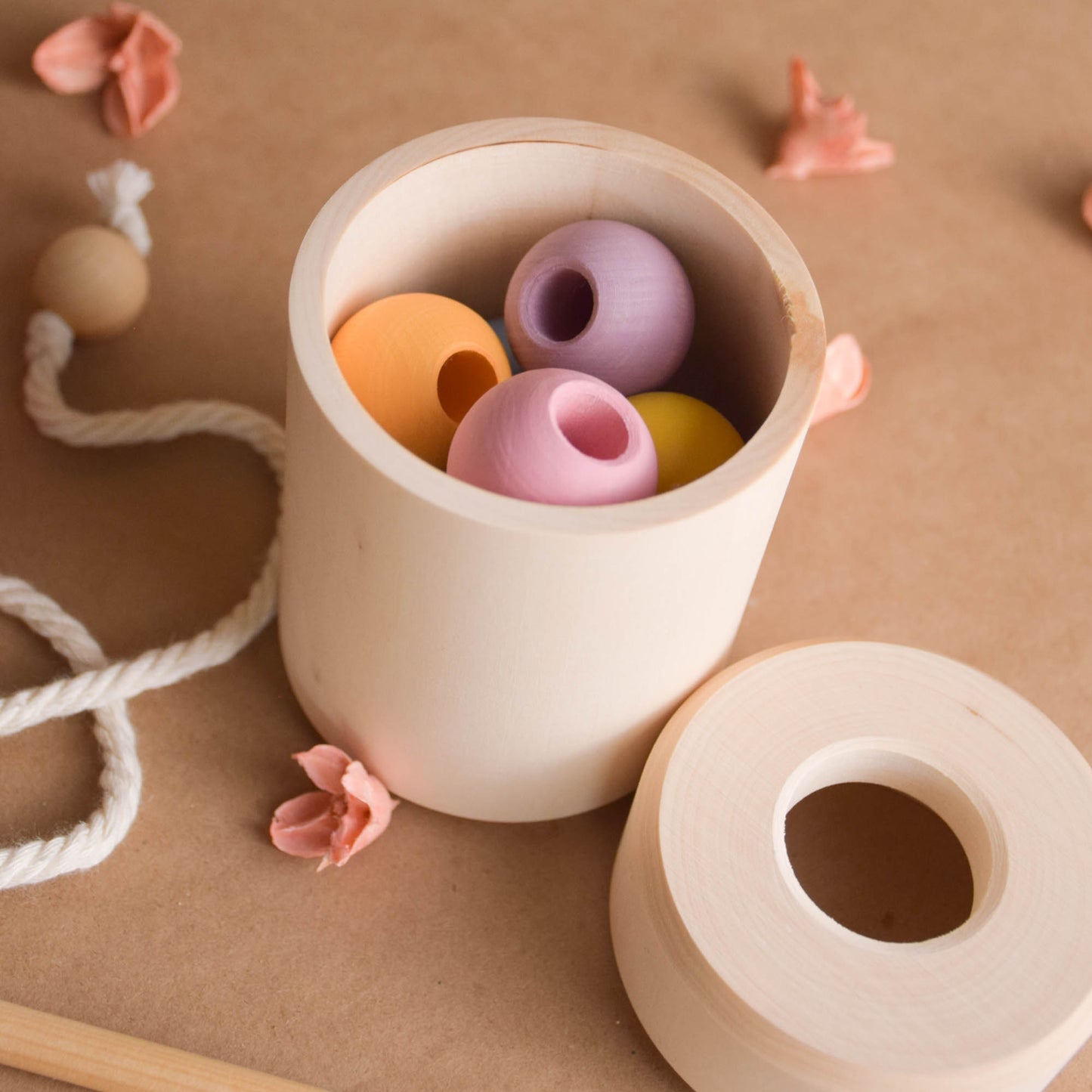 Pastel Cylinder with Lacing