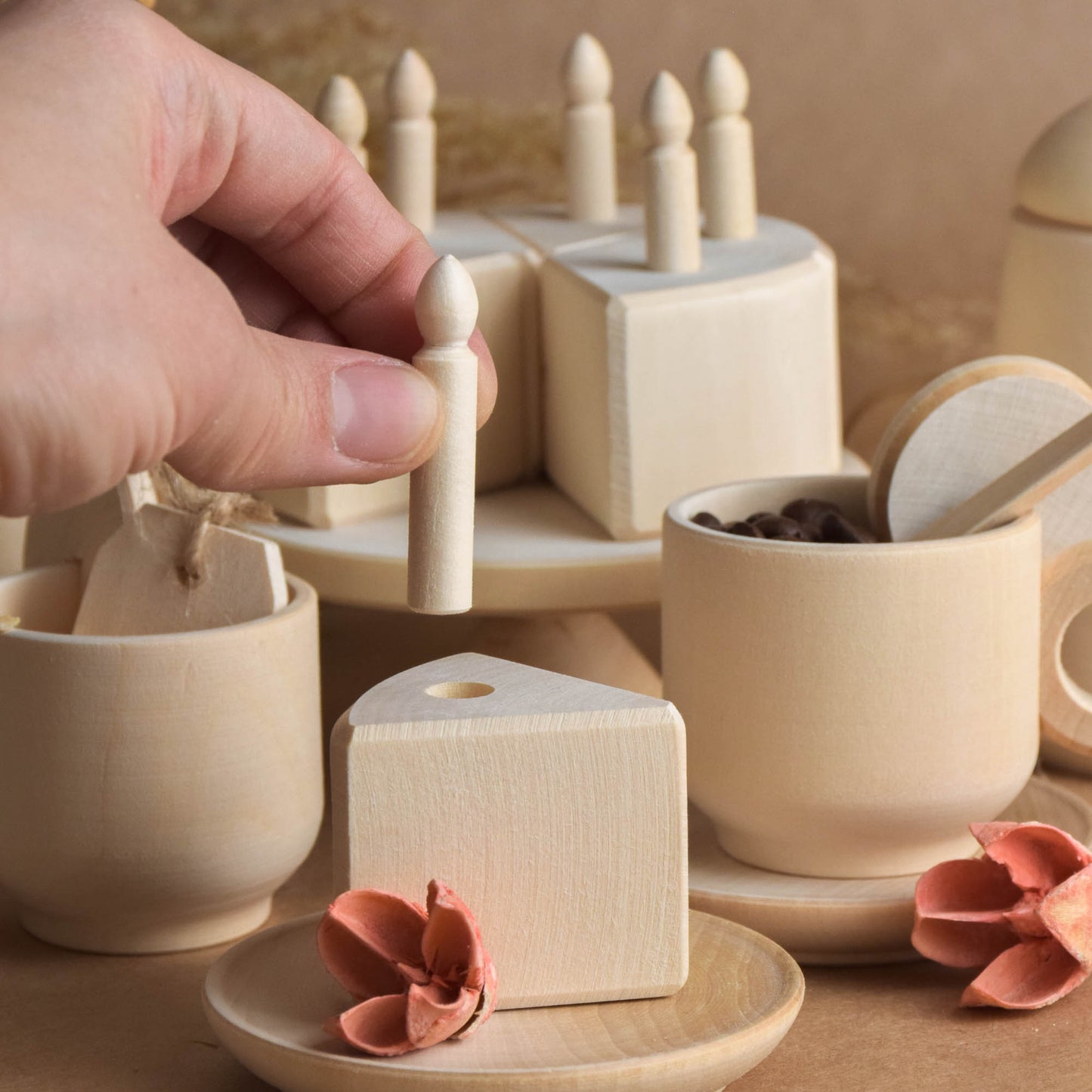 Wooden Tea Set for Kids