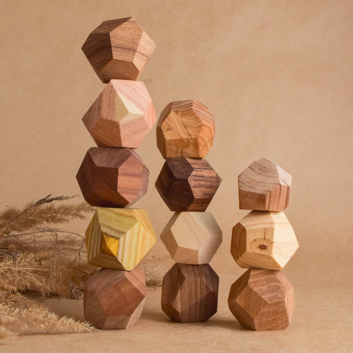 Wooden Stacking Stones Tumi Ishi 12 Hardwood