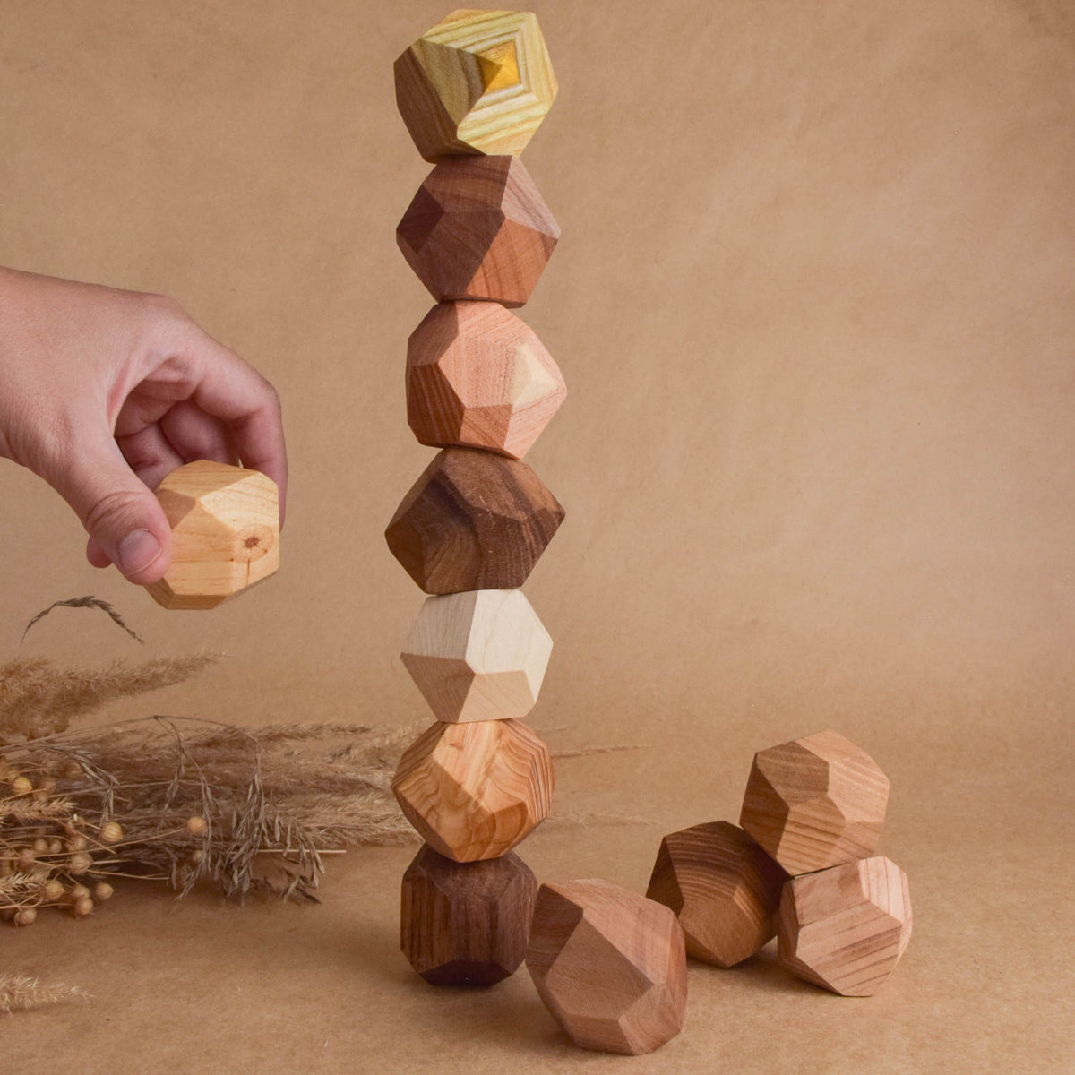 Wooden Stacking Stones Tumi Ishi 12 Hardwood