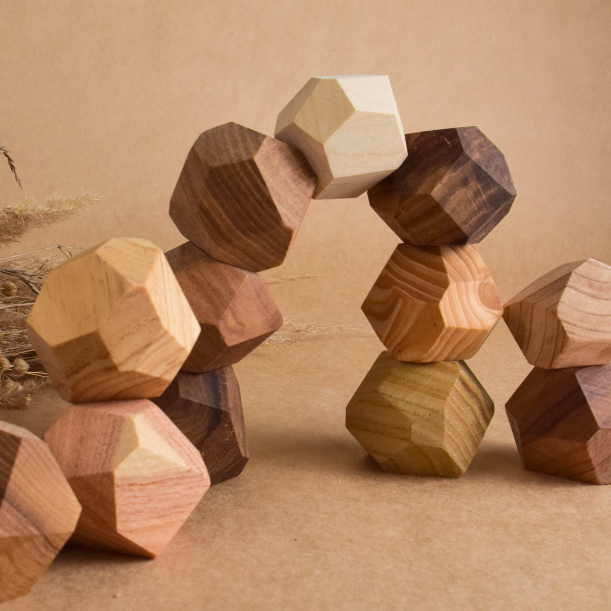 Wooden Stacking Stones Tumi Ishi 12 Hardwood