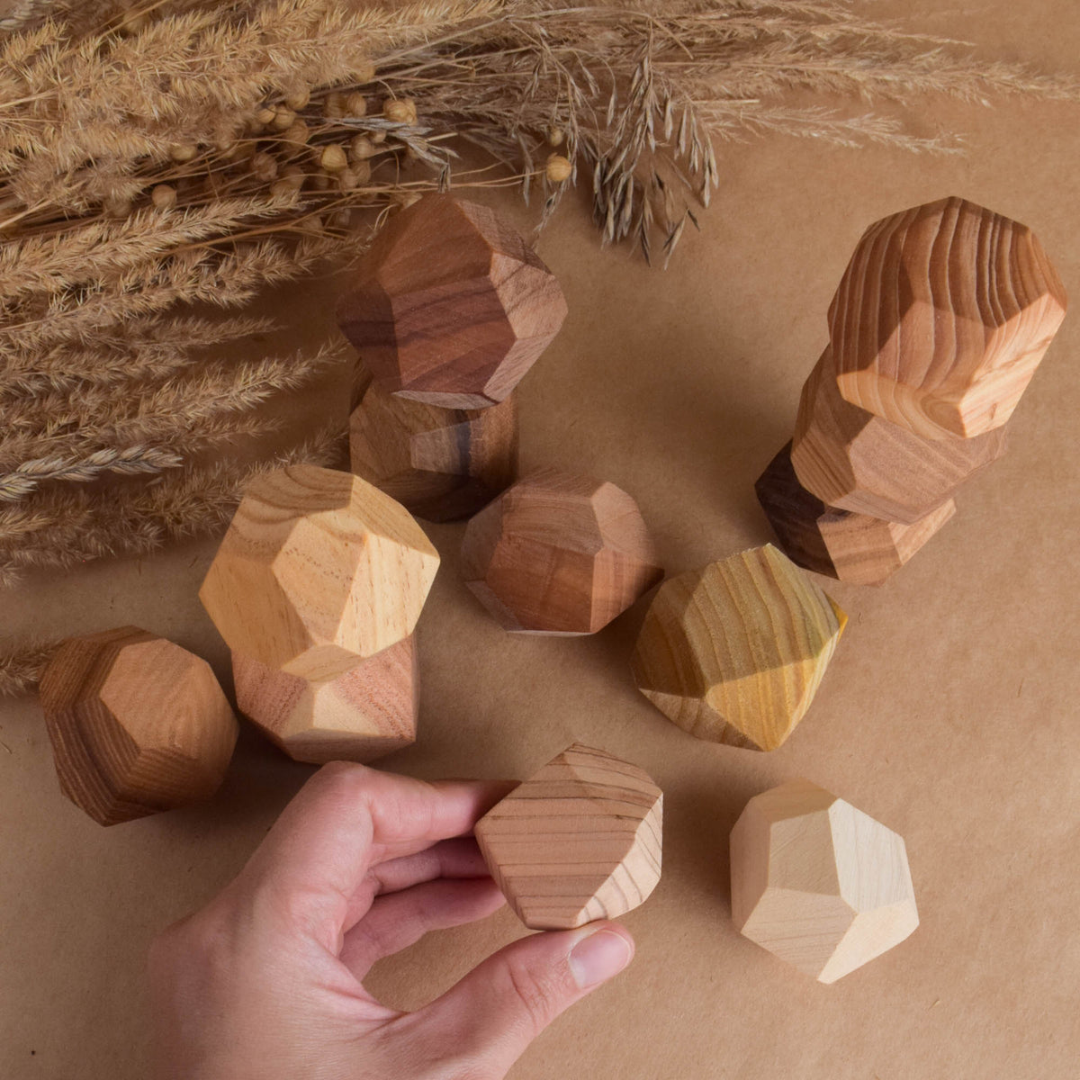 Wooden Stacking Stones Tumi Ishi 12 Hardwood