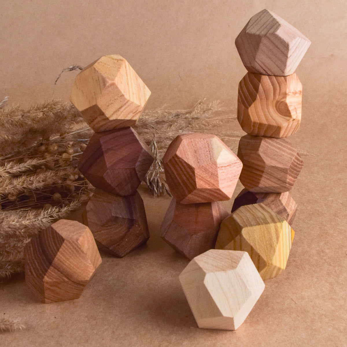 Wooden Stacking Stones Tumi Ishi 12 Hardwood