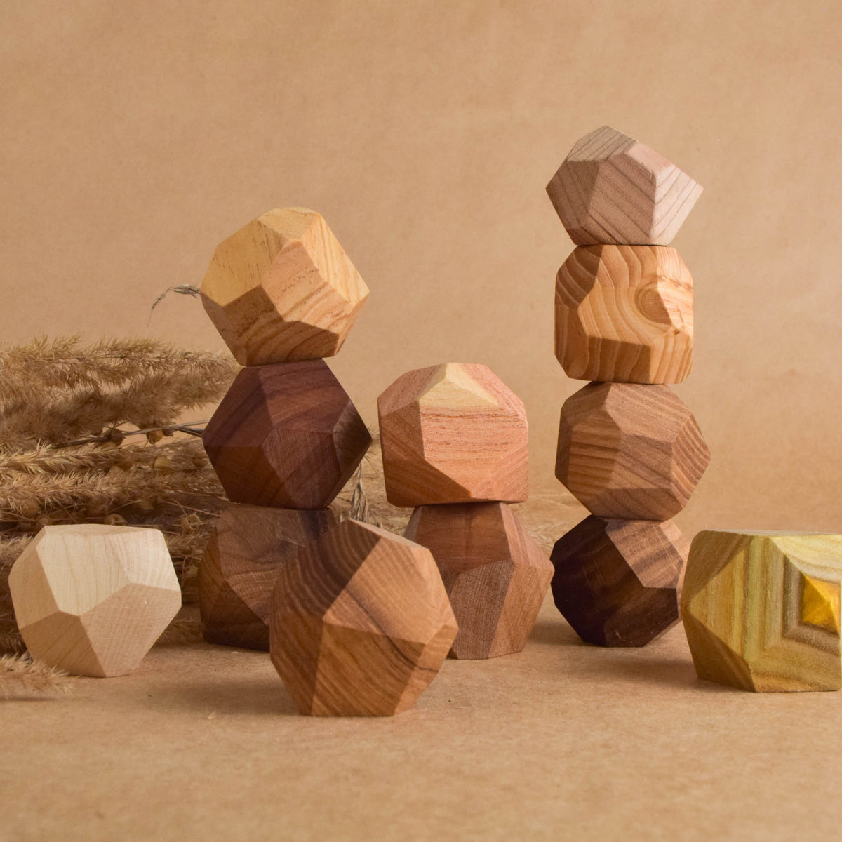Wooden Stacking Stones Tumi Ishi 12 Hardwood