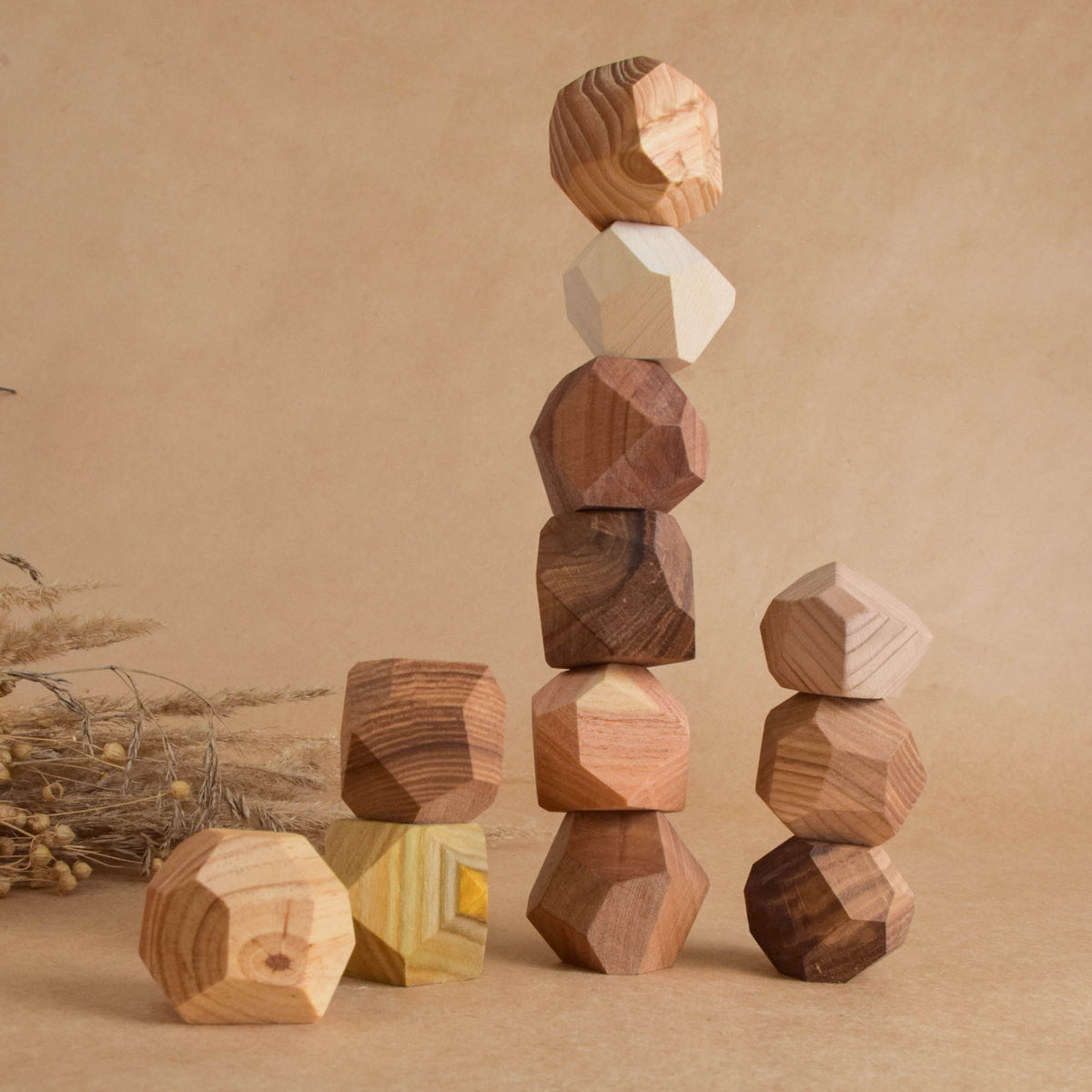 Wooden Stacking Stones Tumi Ishi 12 Hardwood
