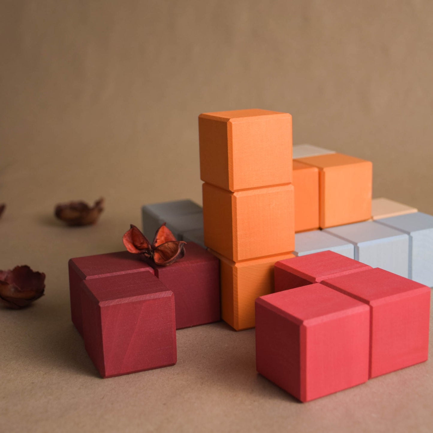 Wooden Building Toy Blocks for Babies Neutral
