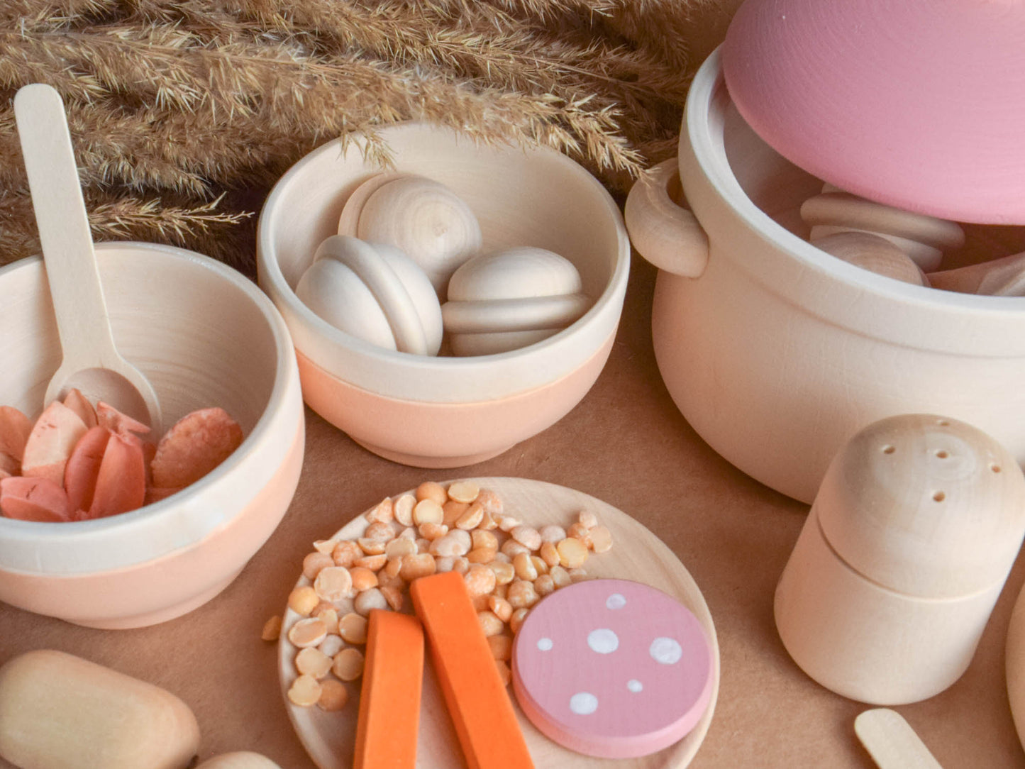 Tableware set and Play Food set Colored