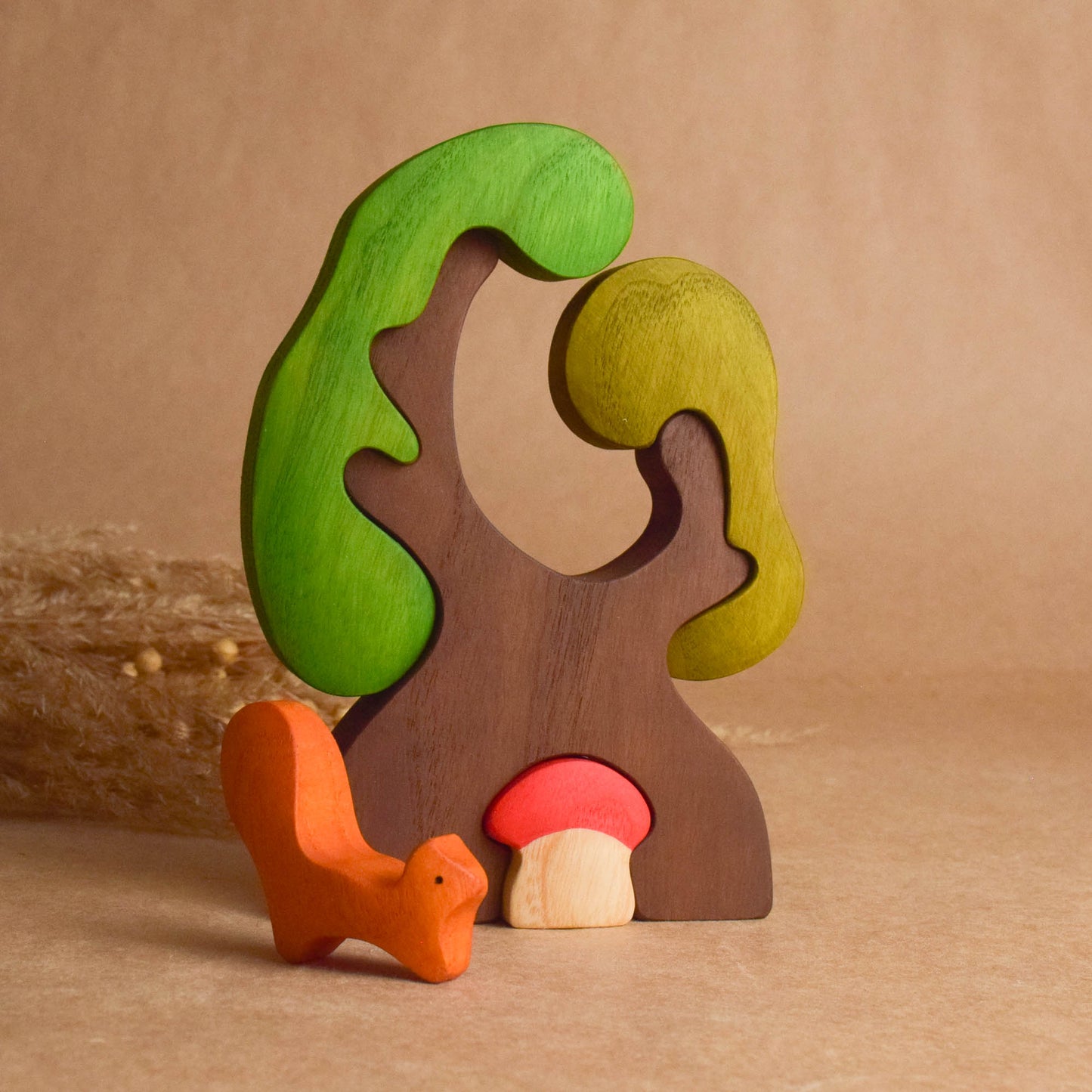 Squirrel with mushroom