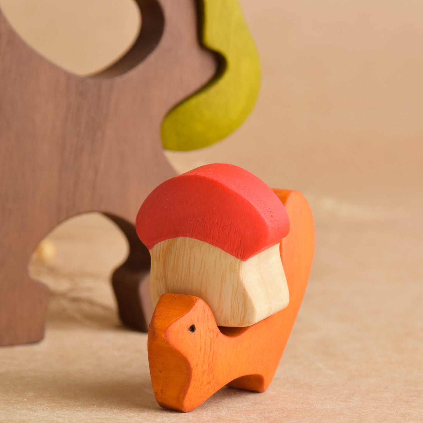 Squirrel with mushroom