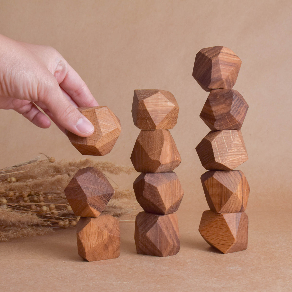 Wooden Stacking Stones Tumi Ishi Oak
