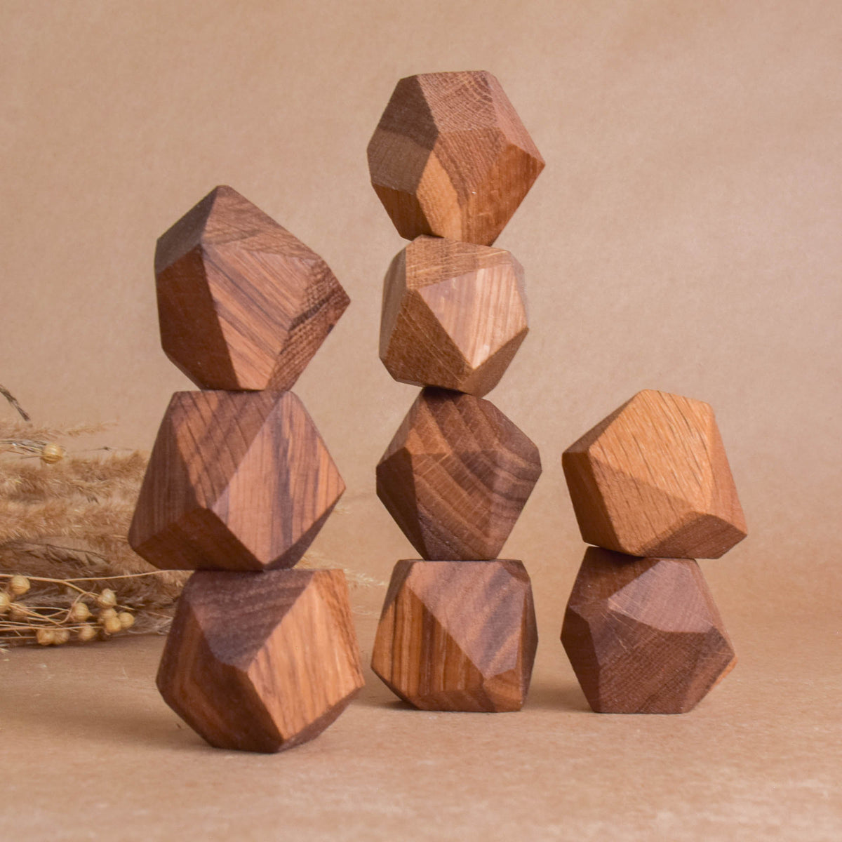 Wooden Stacking Stones Tumi Ishi Oak