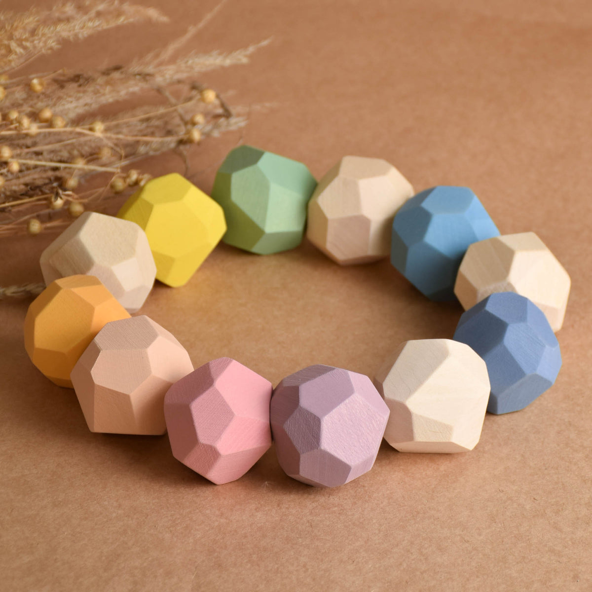 Wooden Stacking Stones Tumi Ishi  Pastel