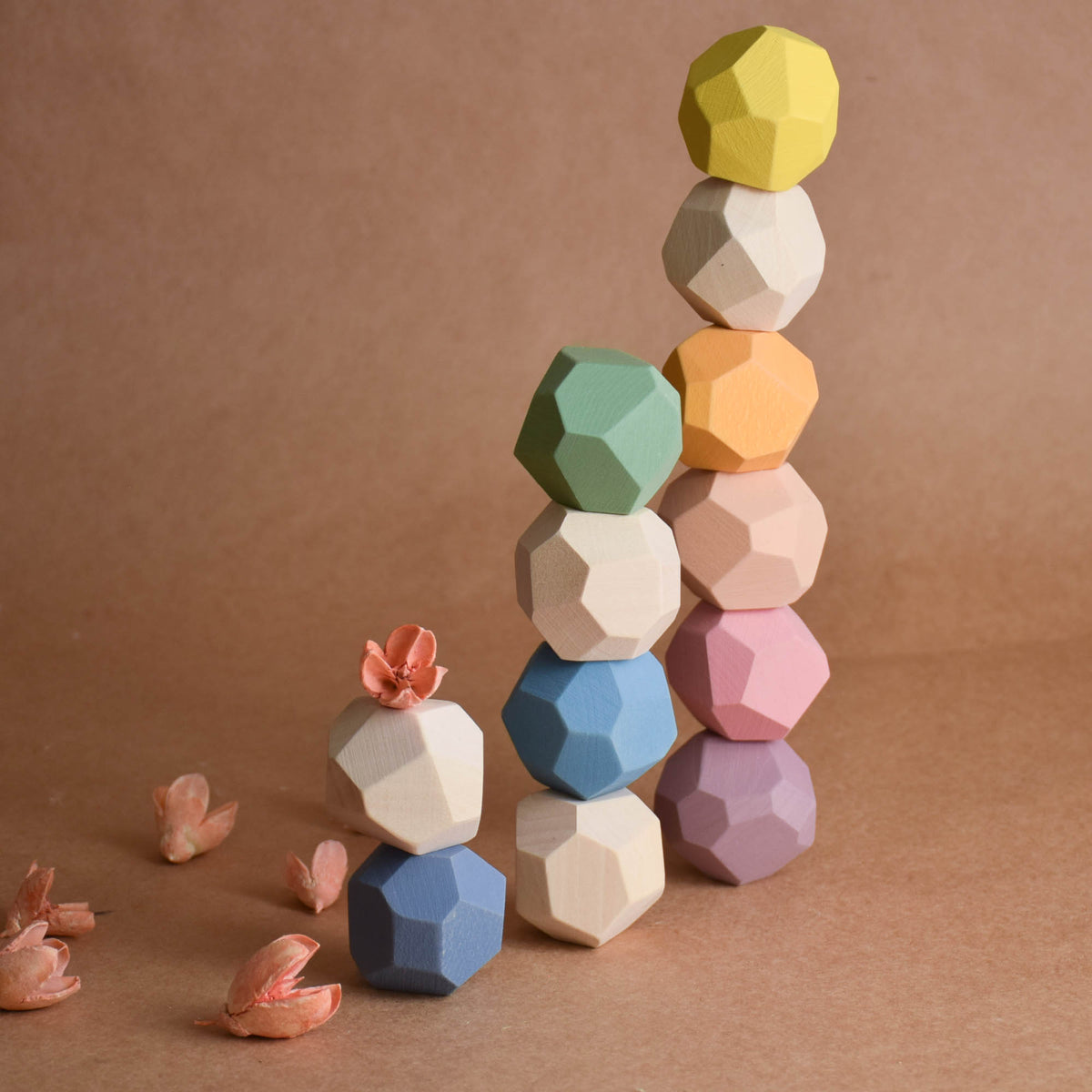 Wooden Stacking Stones Tumi Ishi  Pastel