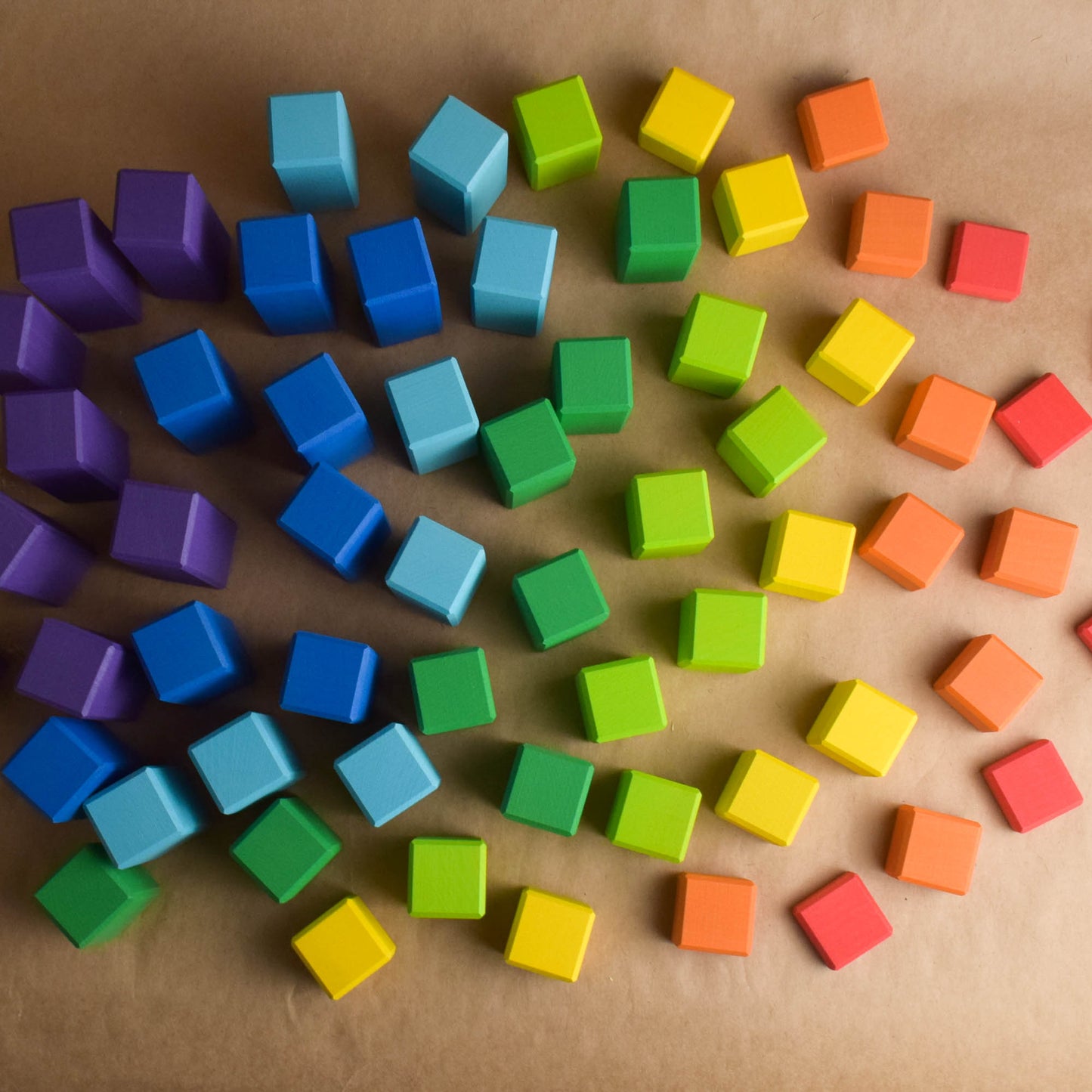 Stepped Counting Blocks Rrainbow