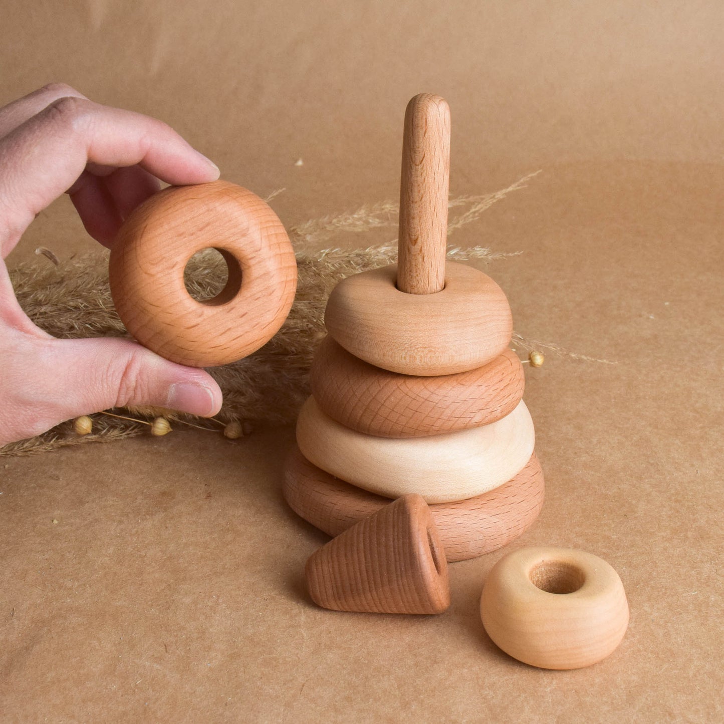 Natural Rings Stacker
