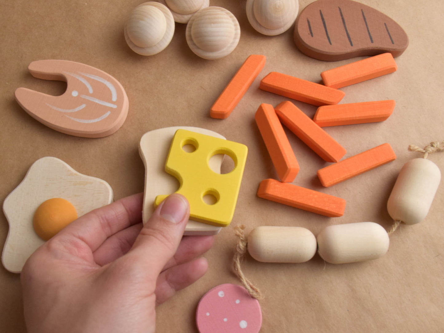 Tableware set and Play Food set Colored