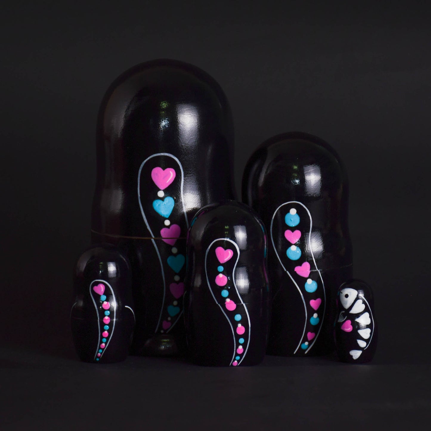 Matryoshka Calavera Cat
