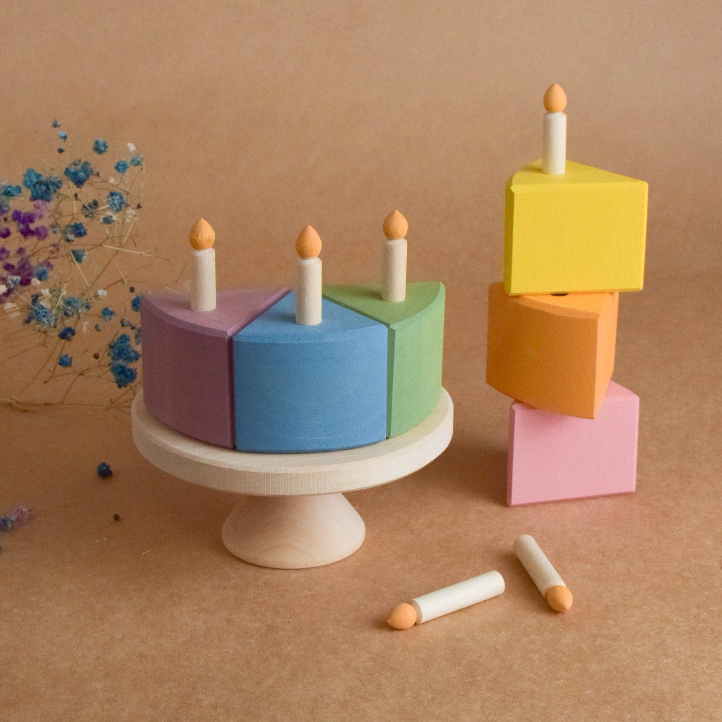 Cake with Candles Pastel