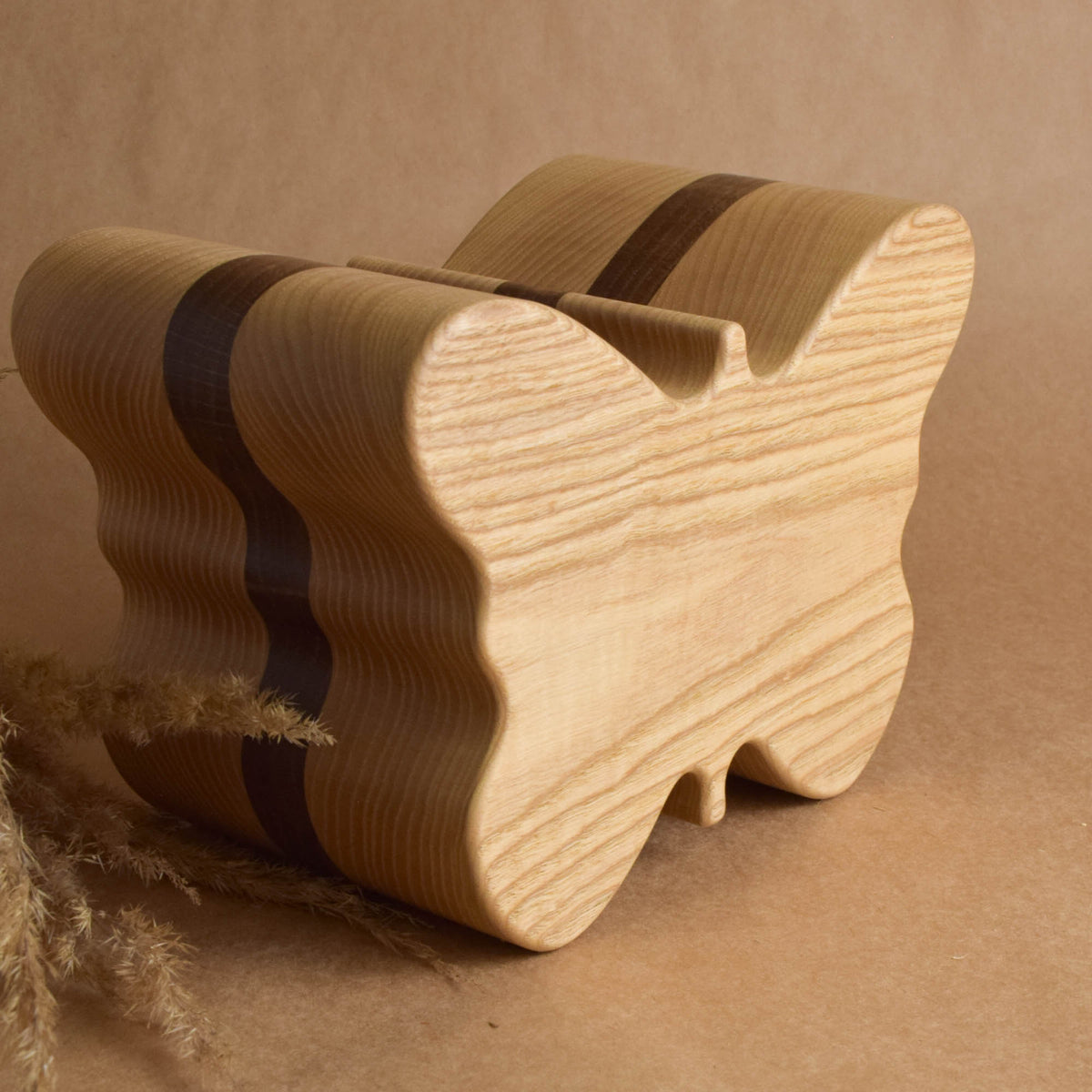 Solid ash and oak butterfly jewelry box