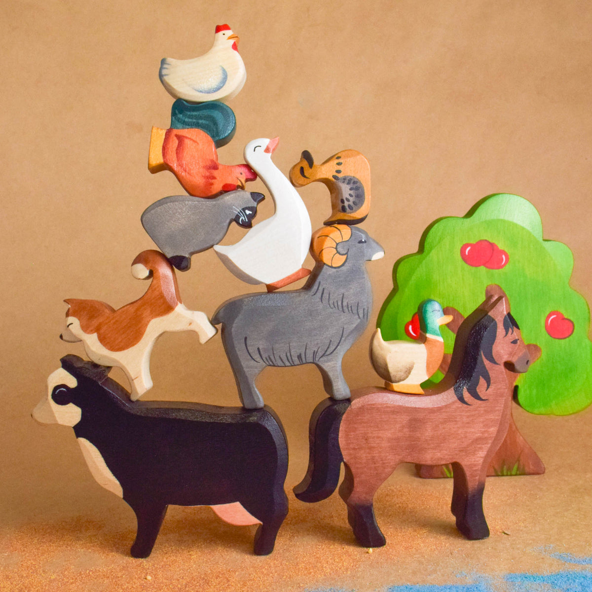 Farm Animals - Wooden Educational Toy