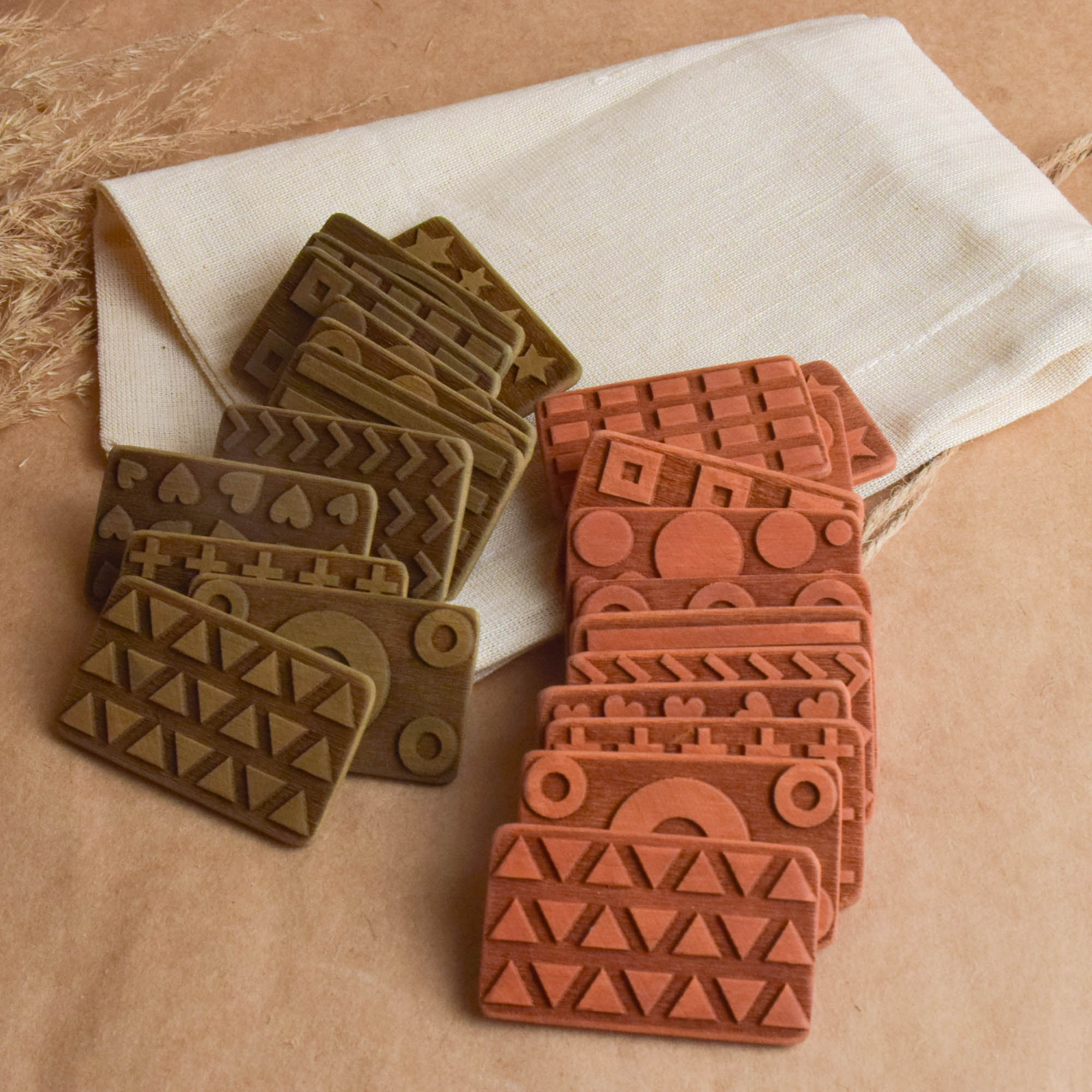 Sensory Nature Feel Toy Find Tactile Matching Game Board Memory Baby