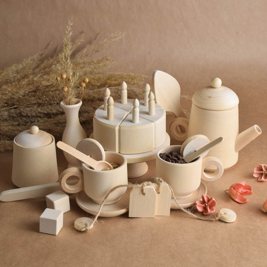 Wooden Tea Set for Kids