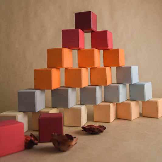 Wooden Building Toy Blocks for Babies Neutral