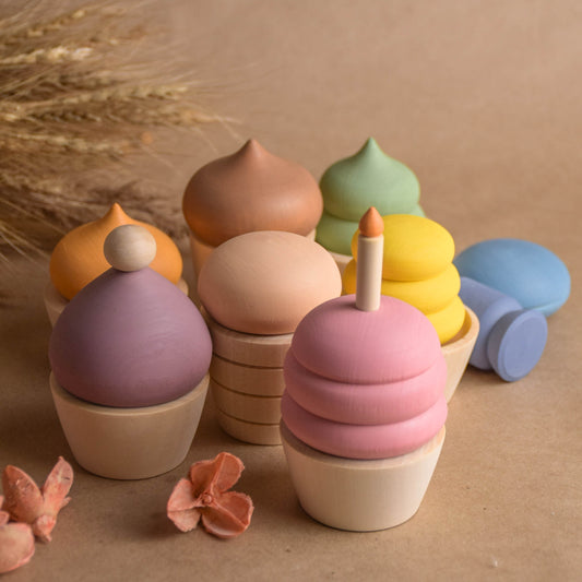 Wooden Cakes Toy Set for Kids