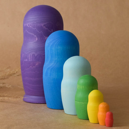 Stacking Babushka Dolls Wooden Rainbow