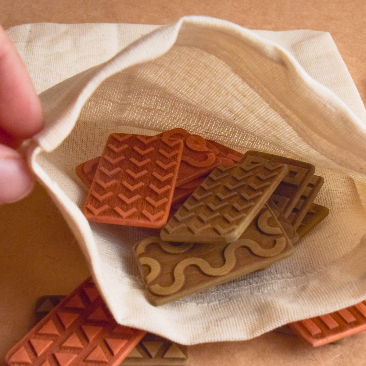 Nature-themed tactile matching toy