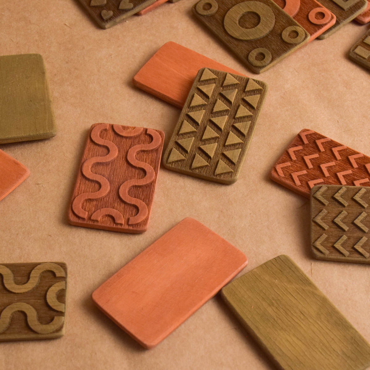 Nature sensory toy for tactile matching