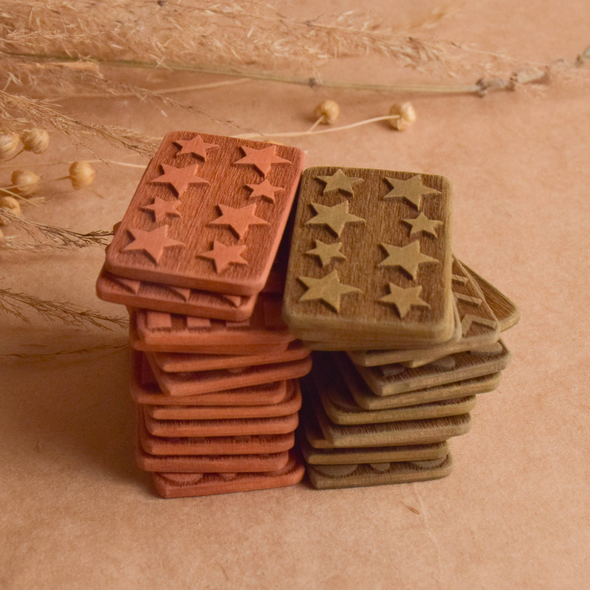 Nature-themed tactile matching toy