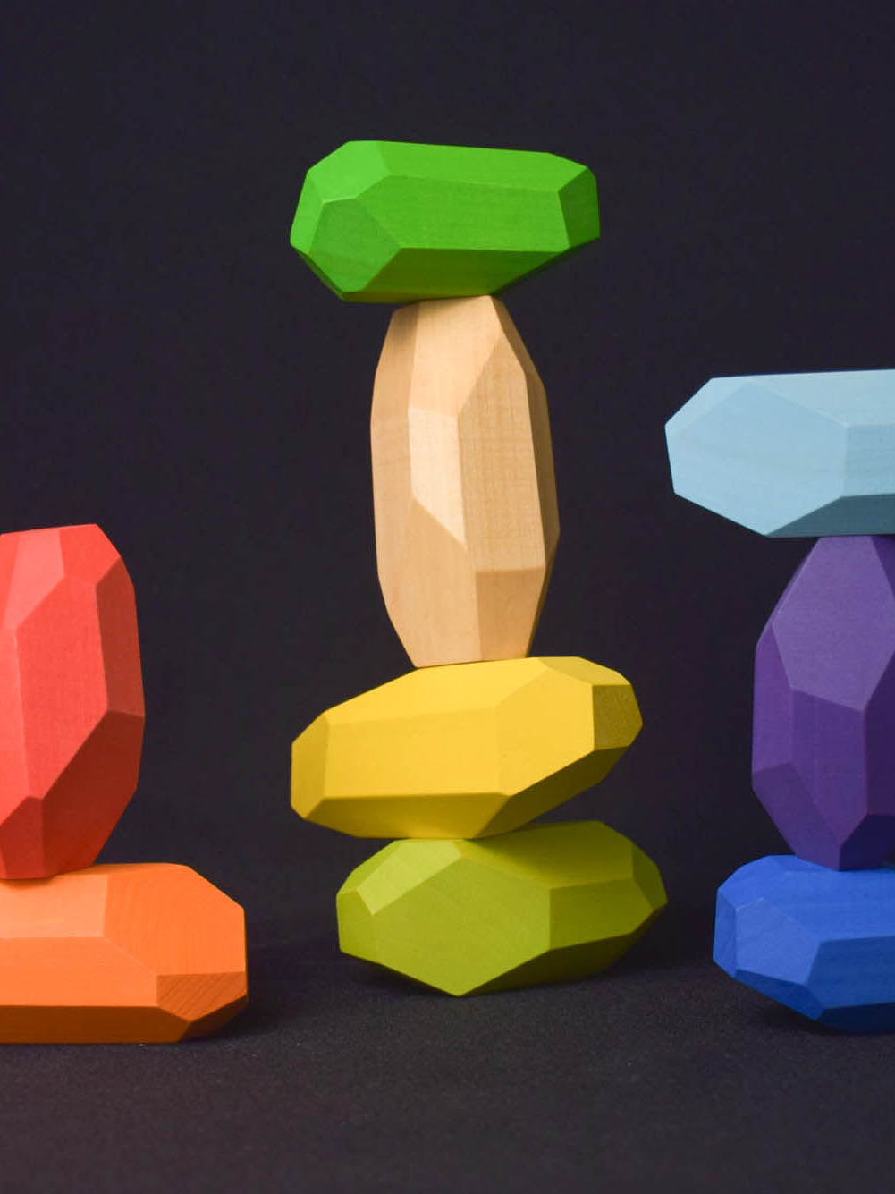 Balancing Stones Rainbow Elongated