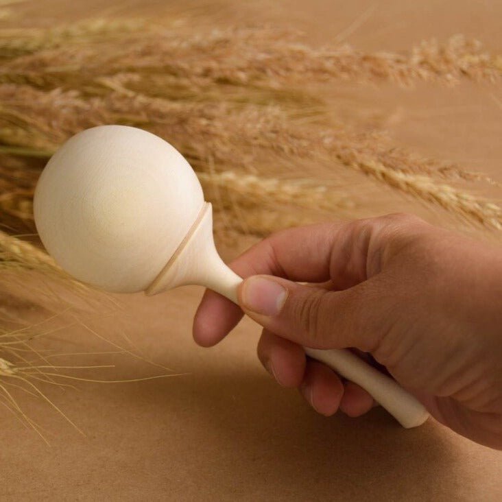 Wooden baby rattle from the Classical maracas collection