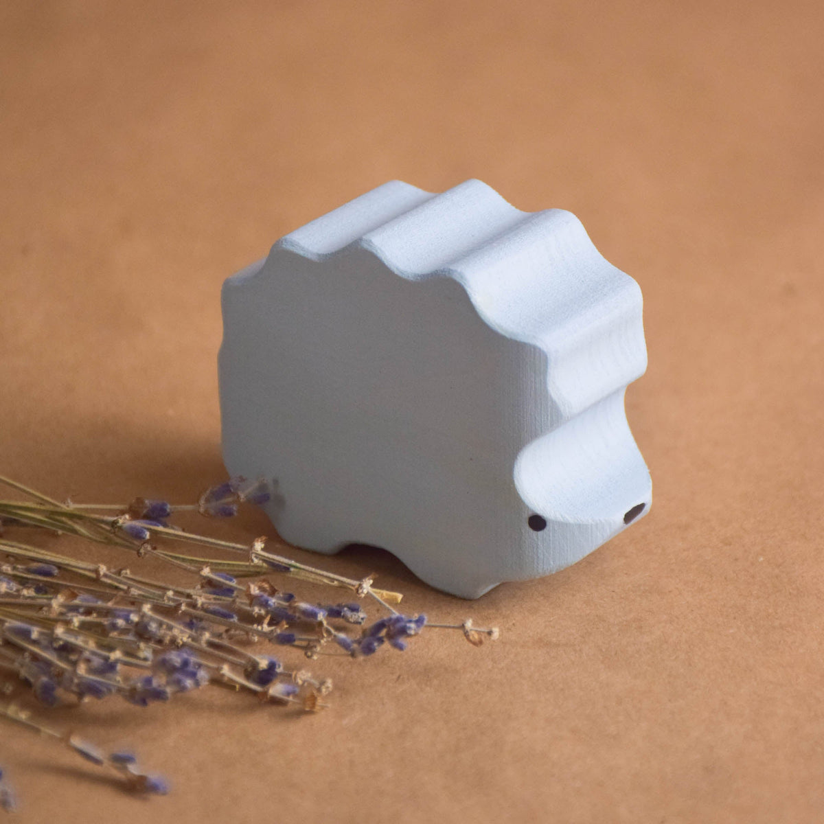 Handmade wooden forest animals set