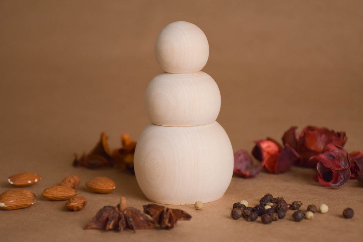Linden wood baby maraca, Ice Cream model