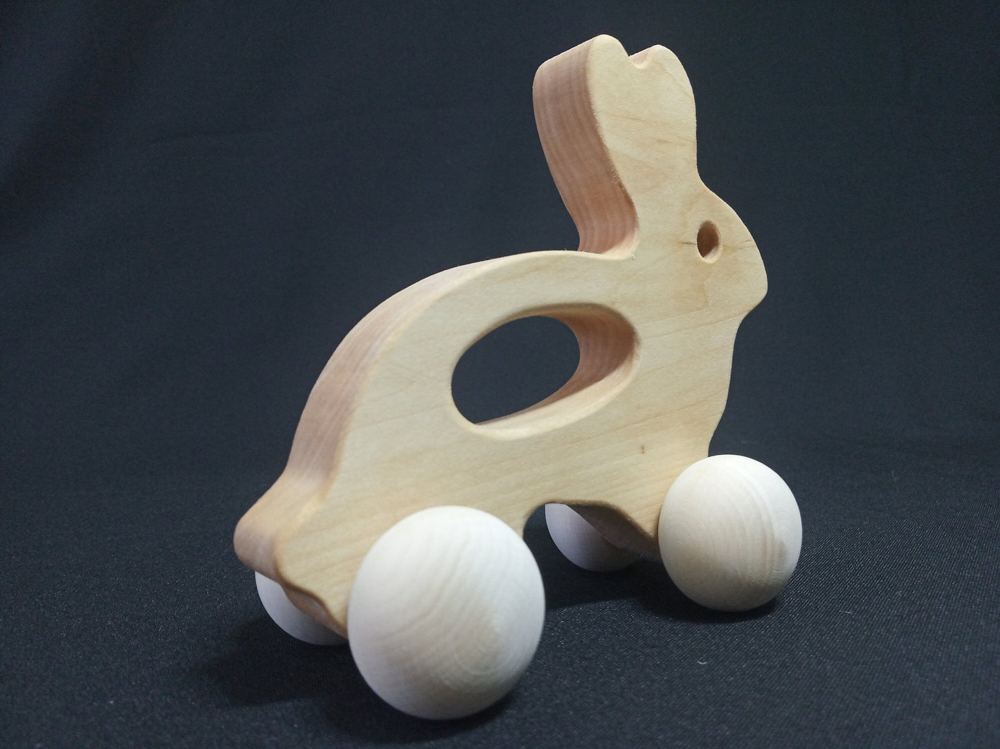 Wooden Bunny Push Toy