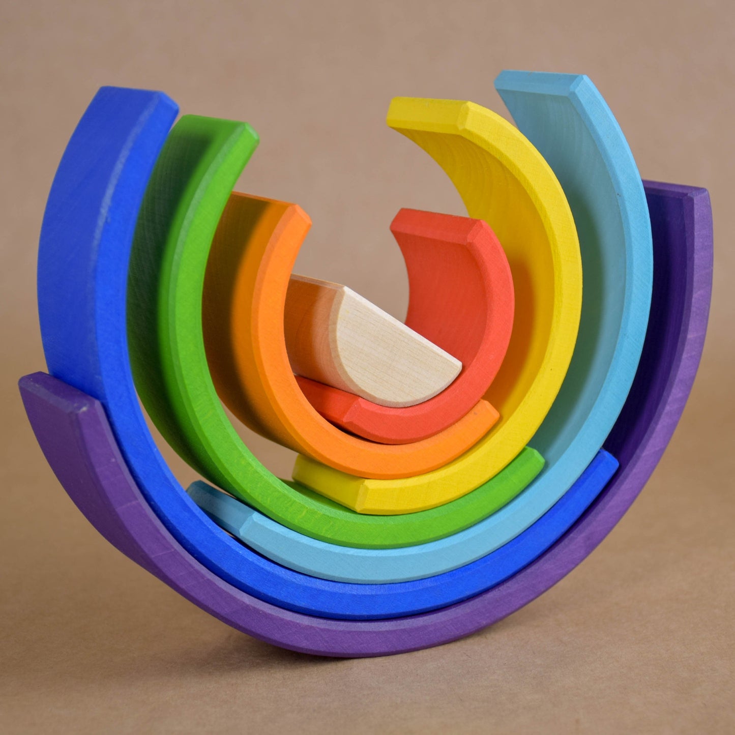 Wooden Rainbow Stacking Toy