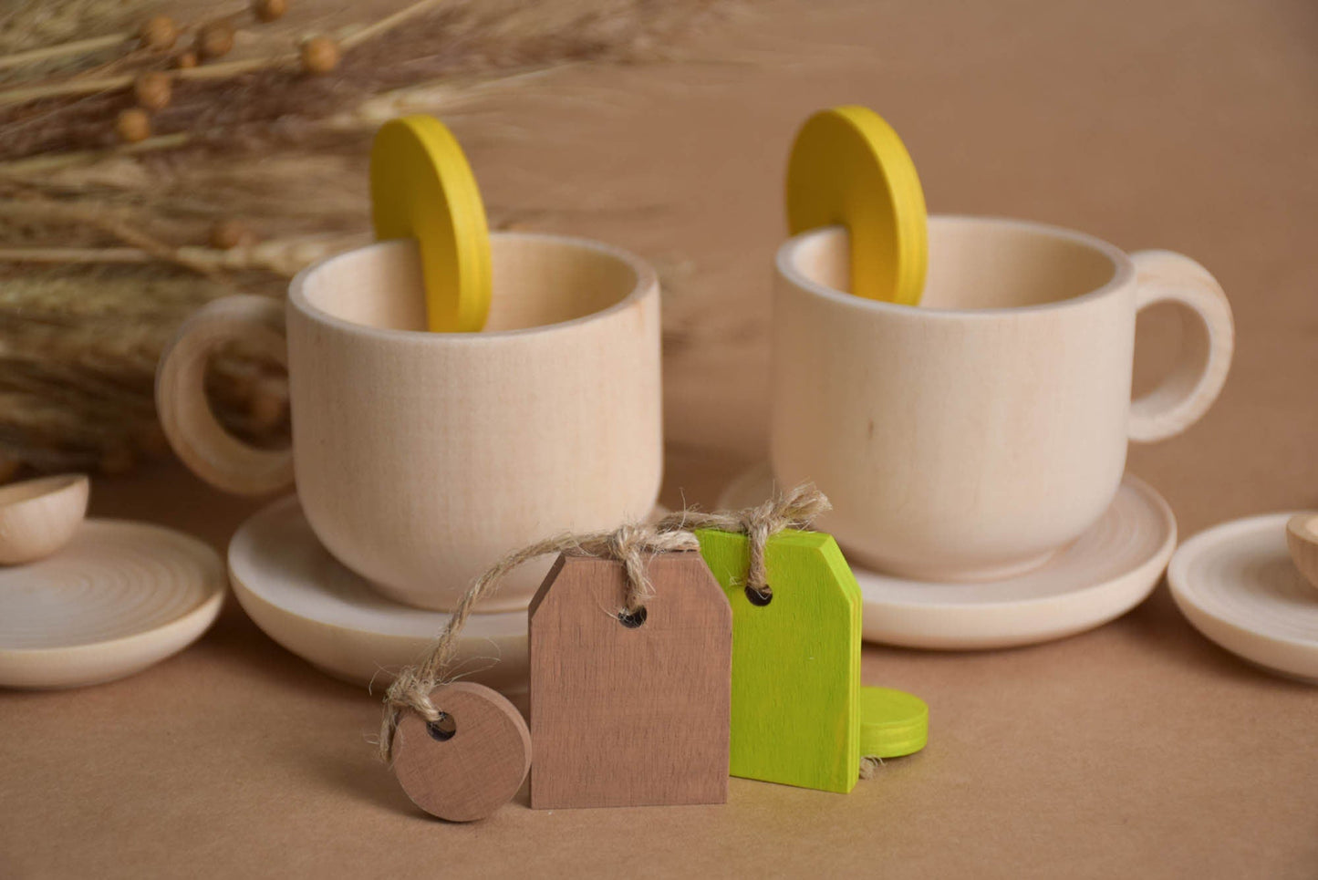 Kids Wooden Tea Set Toy For Wooden Play Kitchen – Kids Wood Store