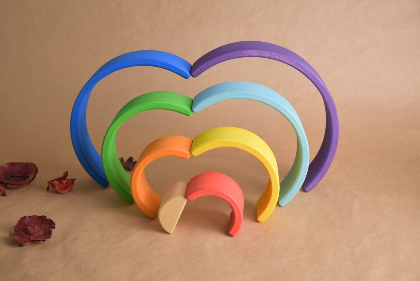 Wooden Rainbow Stacking Toy