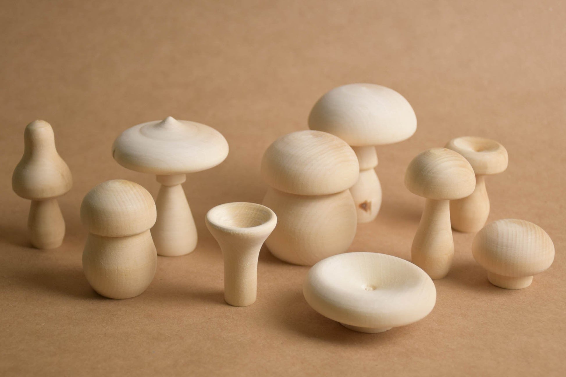 Wooden Miniature Mushroom Unfinished Set for Fairy Garden or Baby Nurs –  Wooden Educational Toy