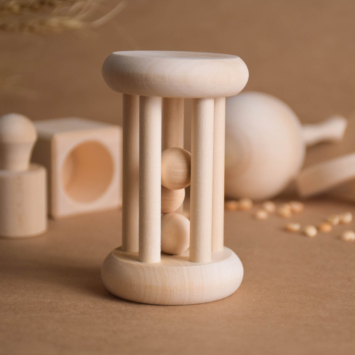 Linden wood baby toys from the Montessori set
