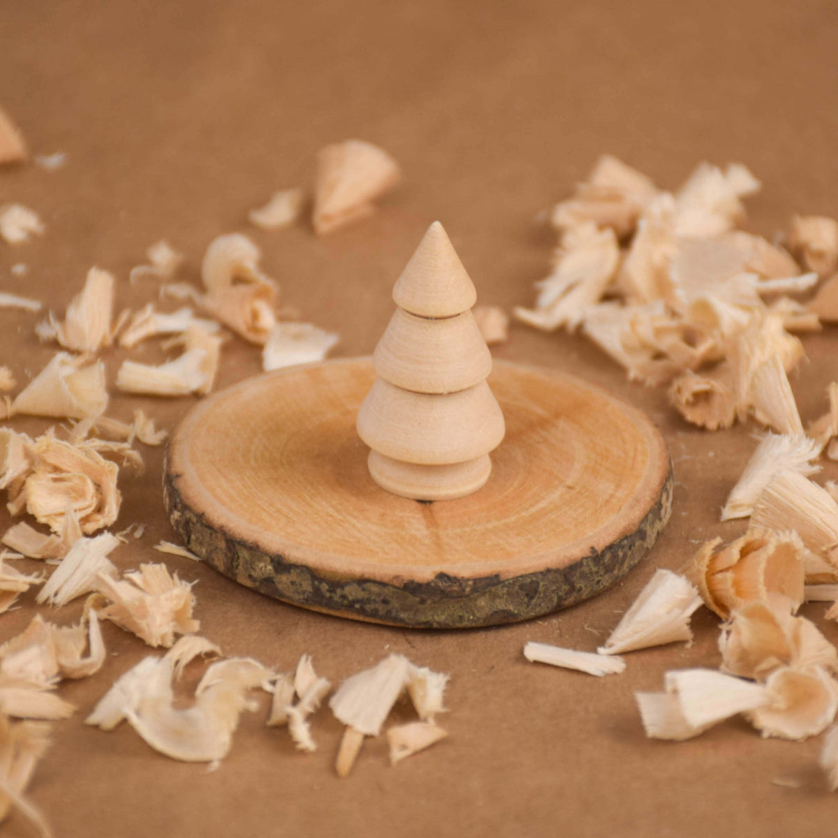 Natural opening tree figures set