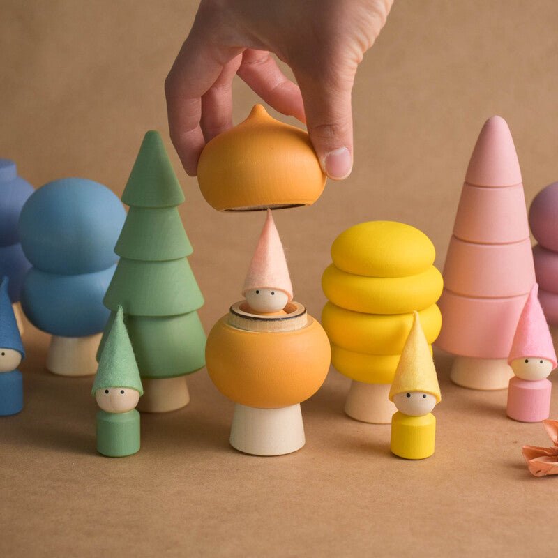 Woodland opening tree toy set