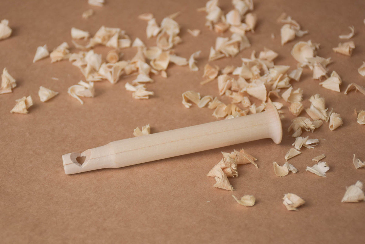 Linden wood pull whistle