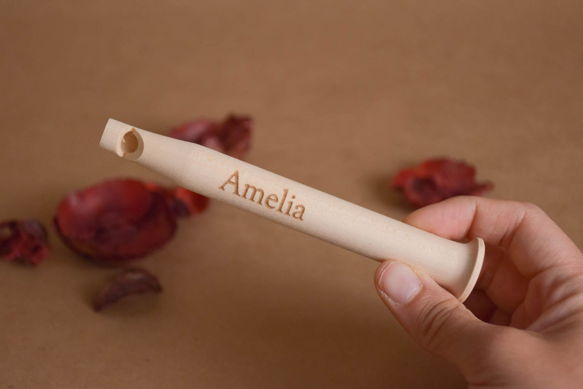Linden wood pull whistle
