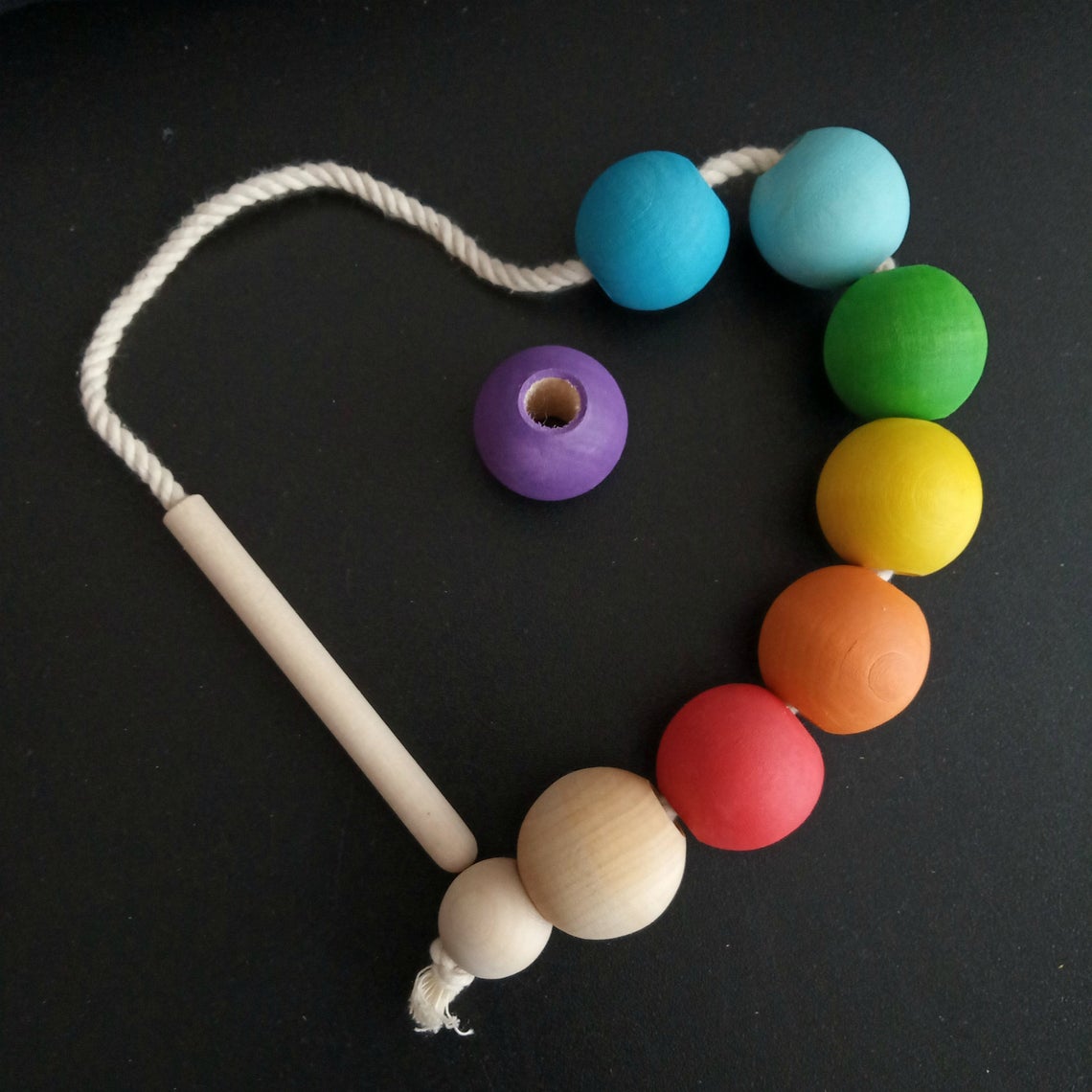 Rainbow Lacing Beads