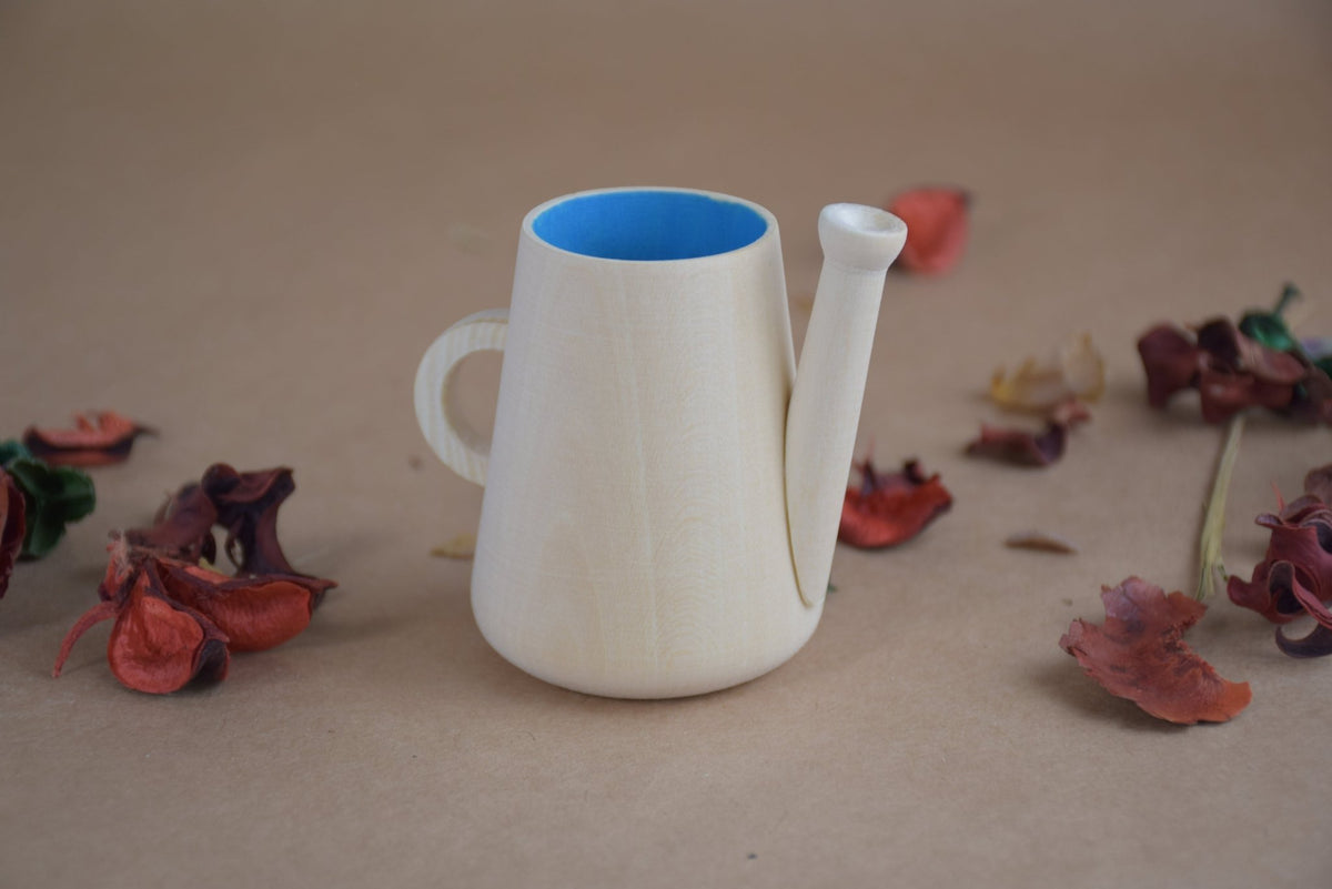 Handmade wooden flowers for pretend gardening